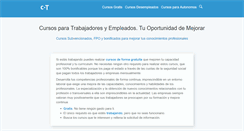 Desktop Screenshot of cursos-trabajadores.net